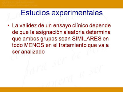 Estudios experimentales