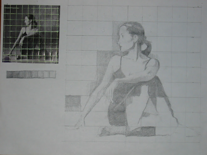 The Dancer - Grid Drawing