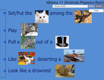 Chiew's CLIL EFL ESL ELL TEFL Free Online Games Activities: Animal Idioms