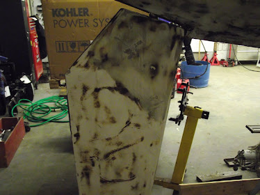 rudder paint removed