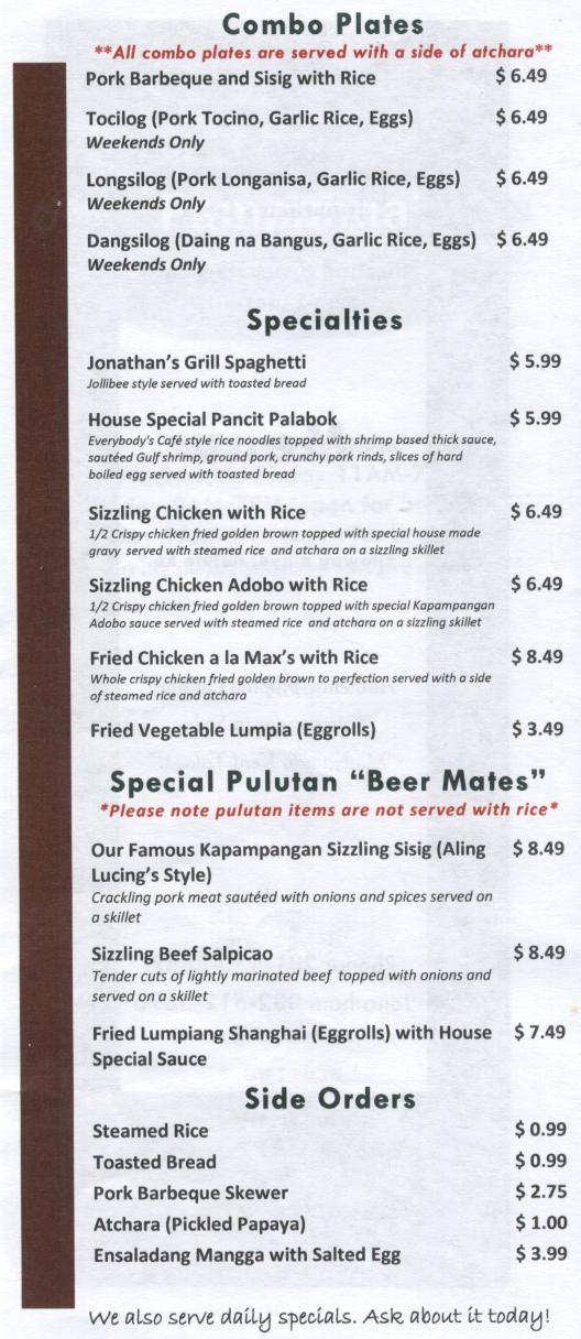 Chili Bob's Houston Eats Jonathan's Grill Pampanga's