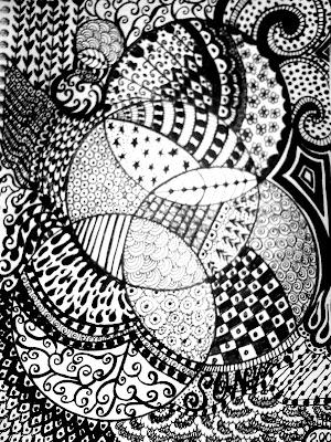 A Thing For Pink: Relaxing With Zentangles