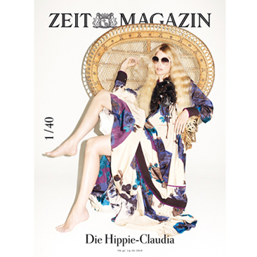 Claudia Schiffer modelo de portada Zeit Magazin