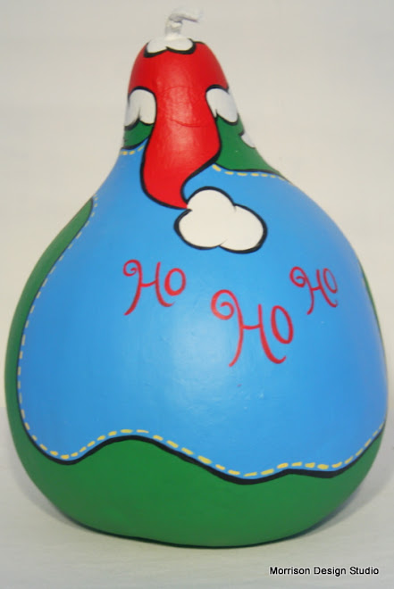 Back of Santa with Toy Bag Gourd