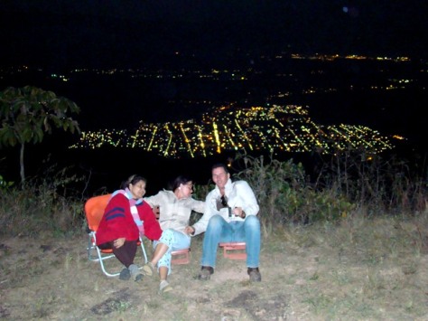 Montalban de noche desde la Macarena