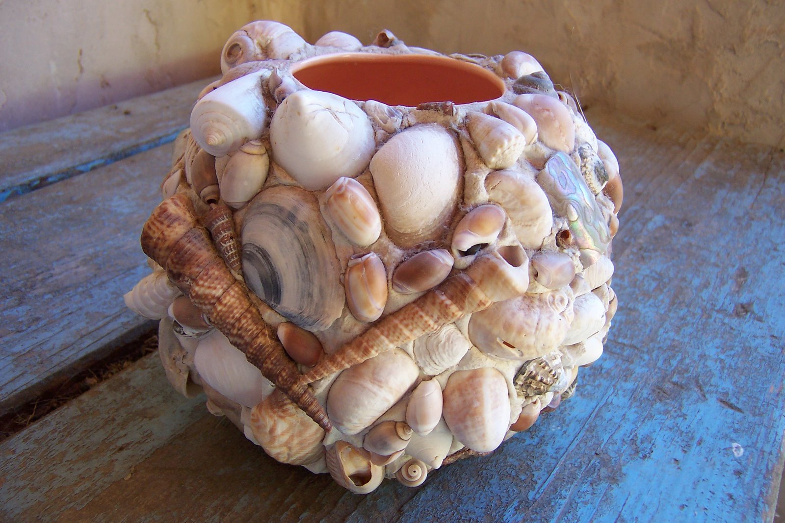 RecyQueen Seashell Mosaic Bowl