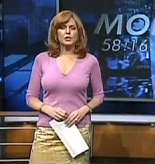 Liz Claman Shirt Rips Open
