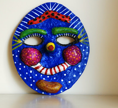 Here is a paper mache mask you