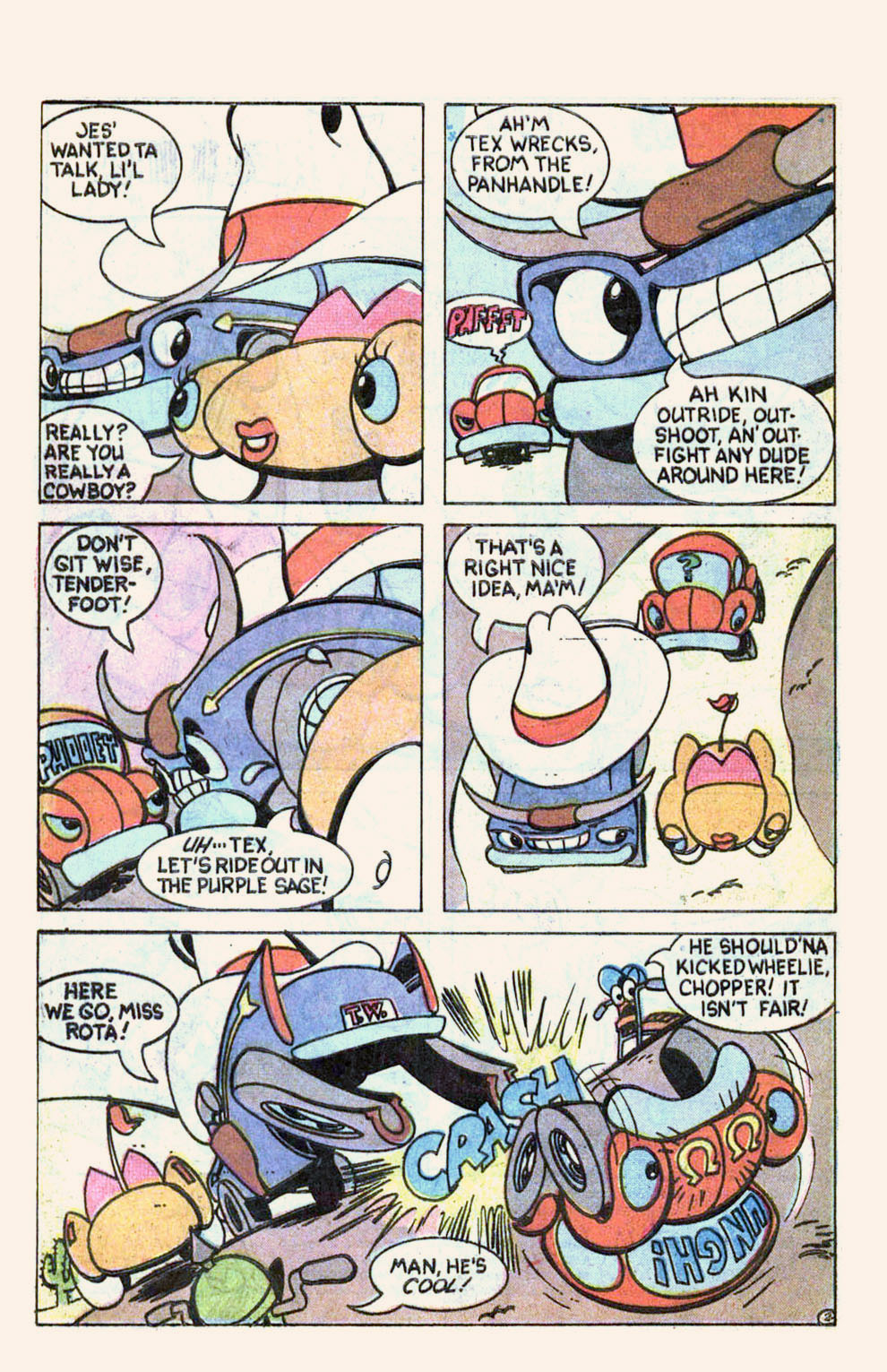 Read online Wheelie and the Chopper Bunch comic -  Issue #3 - 4