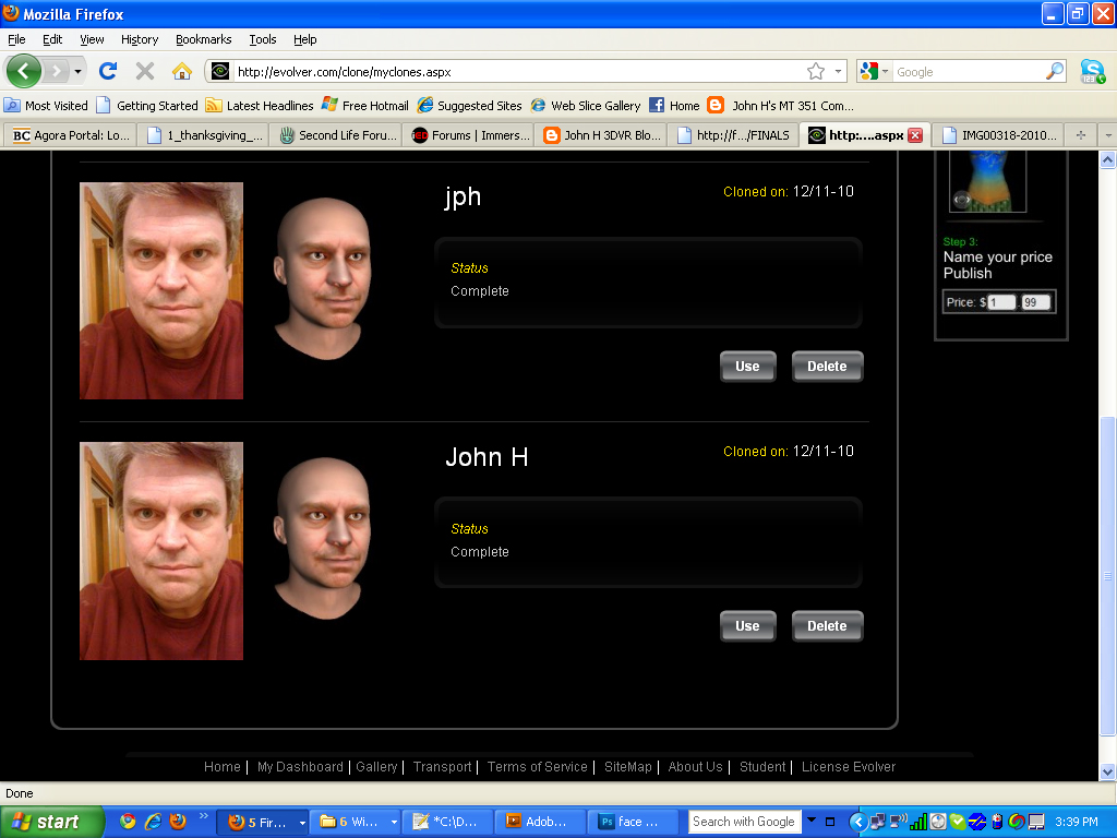 John H 3DVR Blog Creating my personal avatarJohn Hardiman