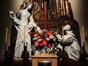 Virgen del Carmen y San Simón Stock