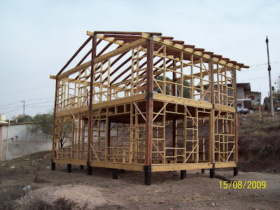 Construcción en madera: Entrepiso y Vigas para techo