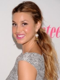 Whitney Port hairstyles - long wavy ponytail hairstyles
