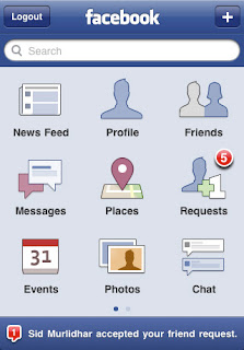 برنامج الفيس بوك للجوال ايفون Facebook for iPhone 3.2.2