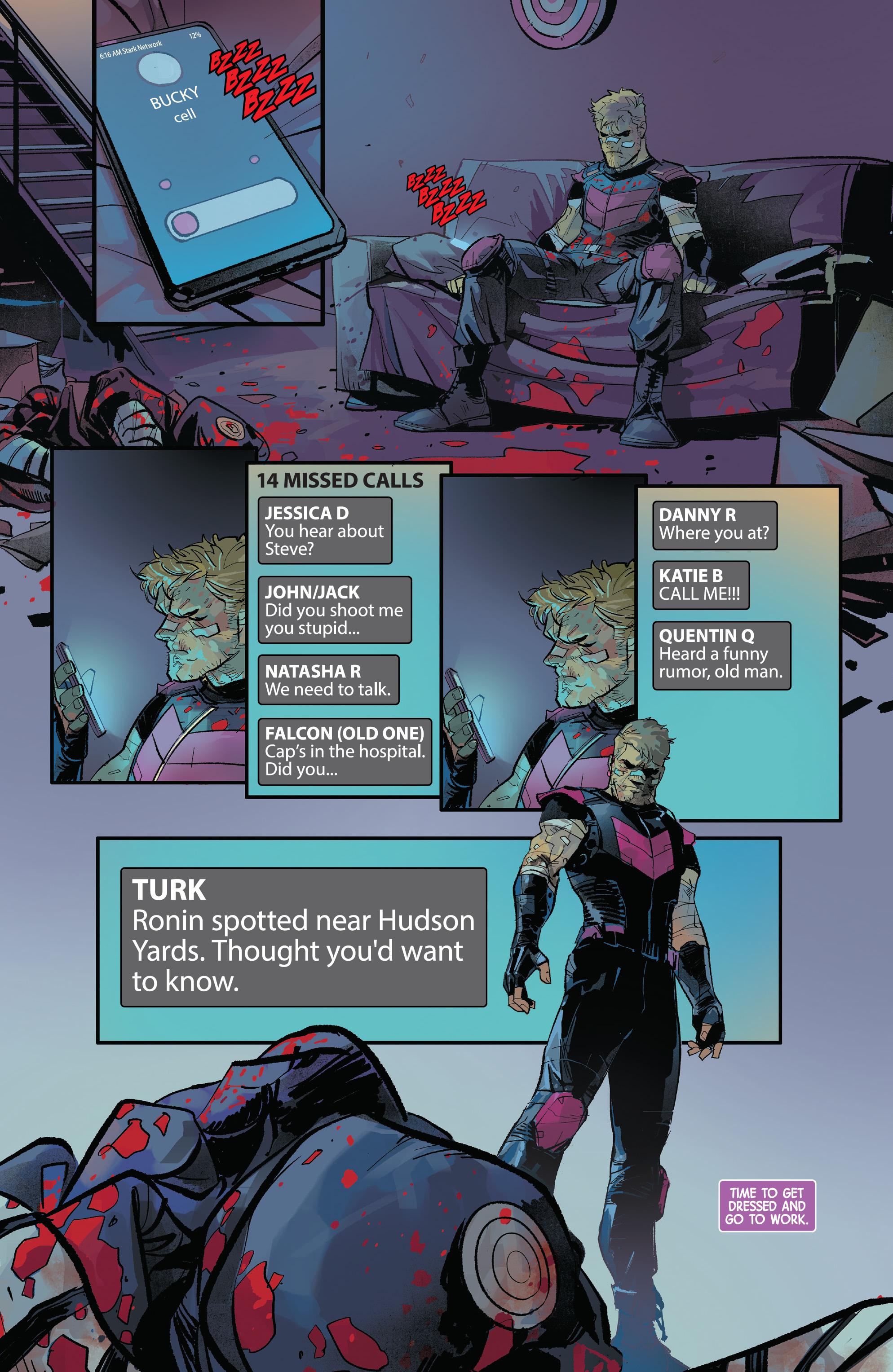 Read online Hawkeye: Freefall comic -  Issue #6 - 7