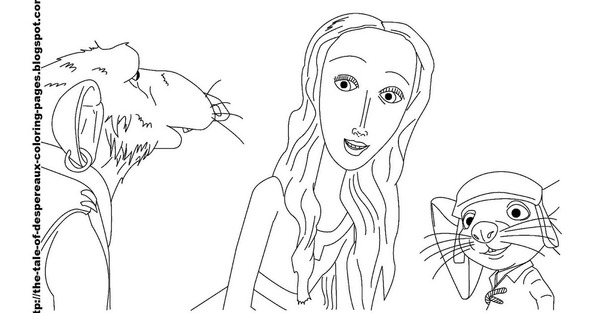 tales of despereaux coloring pages - photo #21