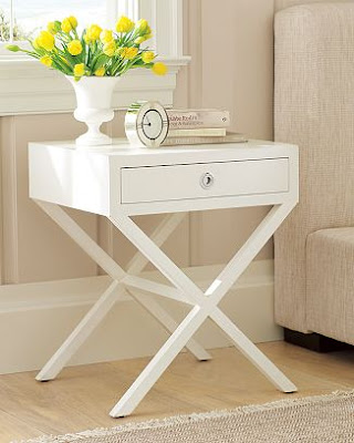 William Sonoma Home - Hudson Side Table - $795 (x-base wood side table 