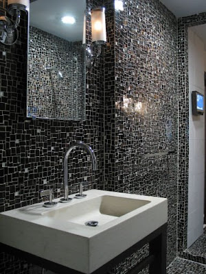 Black Glass Tiles In addition to the attractiveness of the tiles