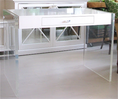 Lucite desk from Pieces