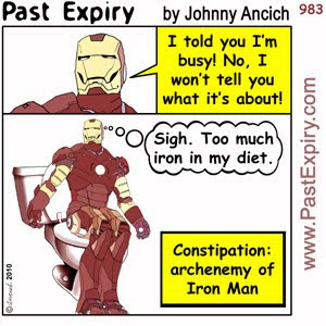 [CARTOON] Iron Man.  images, pictures, cartoon, diarrhea, diet, health, pain, superhero