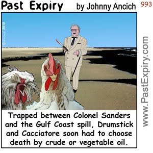 [CARTOON] Chicken Crisis.  images, pictures, animals, cartoon, environment, feul, food, pollution, tragedy