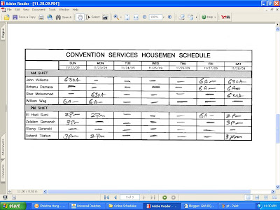 GHA BQT & CS - Schedule: 11/22 - 11/28