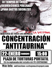 Concentración Antitaurina En Cartagena (22-1-2011)