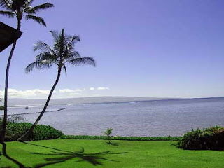 Peaceful beach setting on Molokai