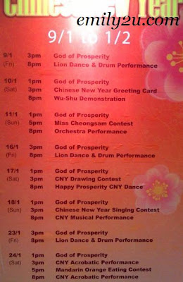 Kinta City Chinese New Year 2009 Programme