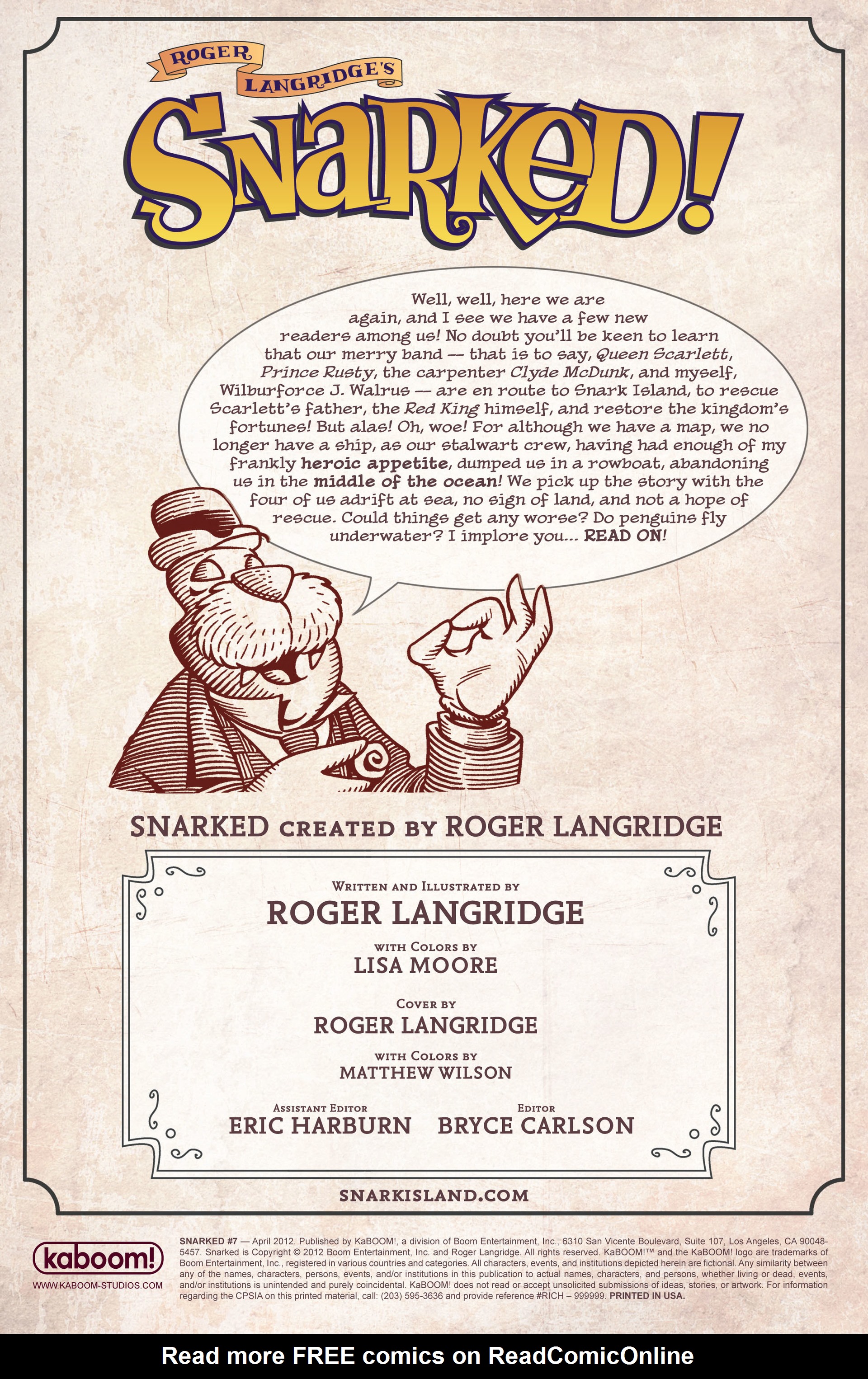 Read online Snarked comic -  Issue #7 - 2