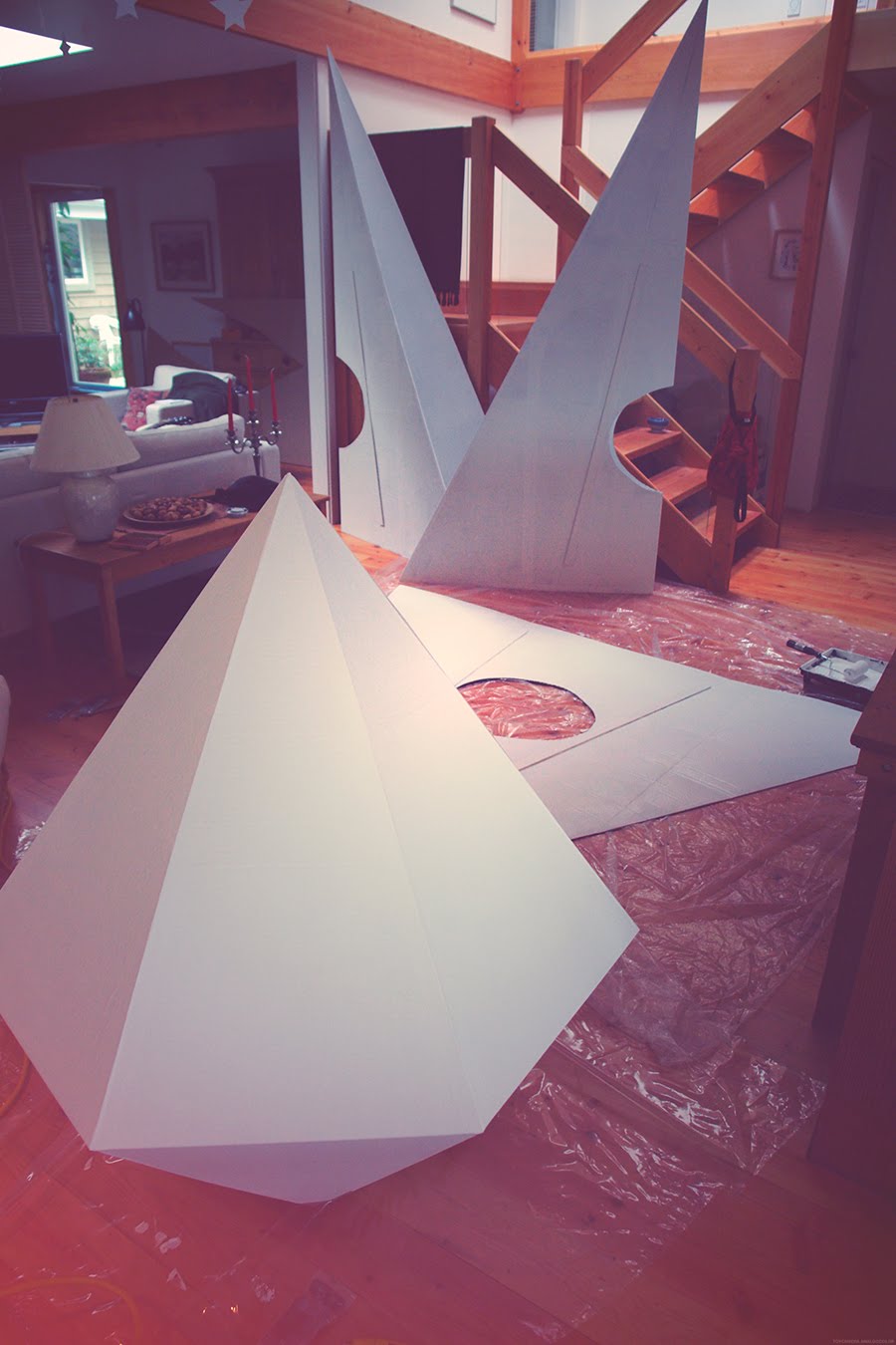 ADRIEN DEGGAN'S BLOG: Three Giant Paper Airplanes and a Sapphire.