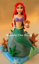 Topo de Bolo - Princesa Ariel