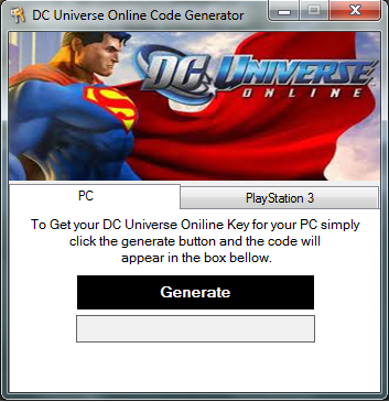 dc generator universe code open file