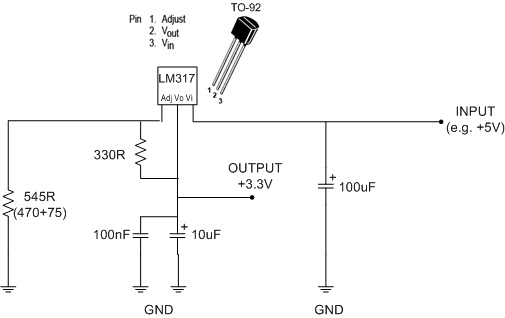 Tinker Projects 3 3v Regulated Voltage Supply