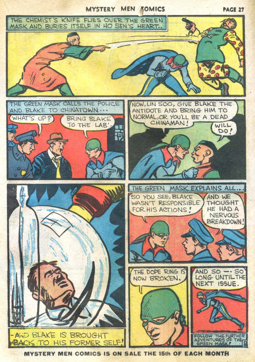 Read online Mystery Men Comics comic -  Issue #11 - 29