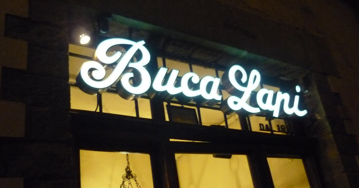 A Florentine in Florence: Dinner @ Buca Lapi