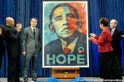 Shepard Fairey's Obama at the NPG by Joe Tresh