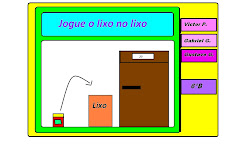 Projeto: Adesivo " Jogue o Lixo no lixo"