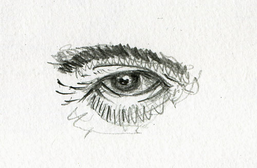Les dessins de Daniel: Croquis d'un oeil - Eye sketch