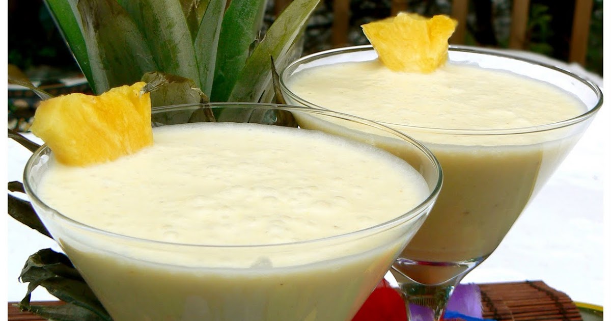 Le palais gourmand: Granité tropical, ananas, banane et lait de coco