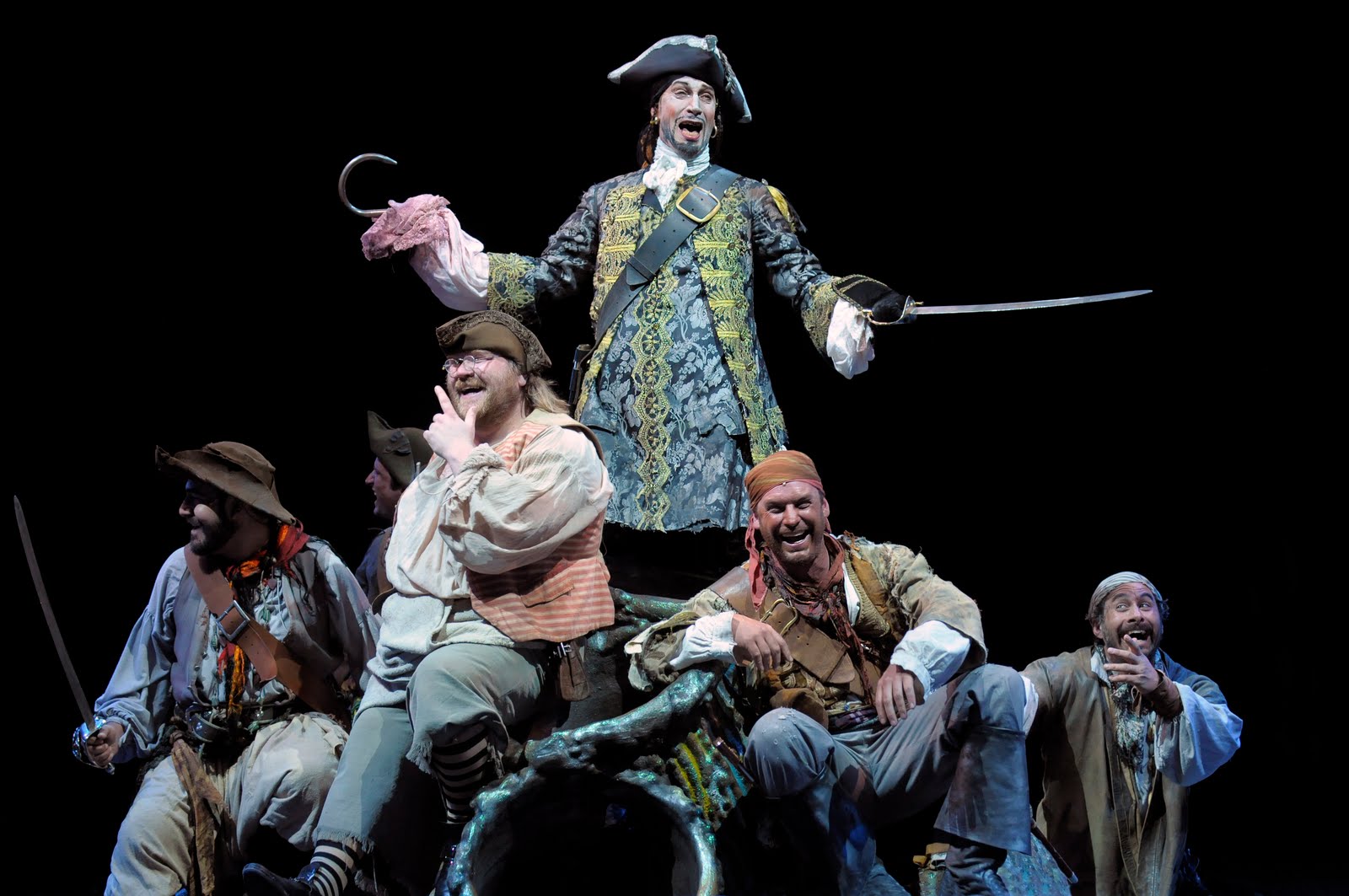 Center Scene: Ahoy Peter Pan Pirates Join Pumpkins and Pancakes at