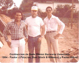 Constuyendo la Iglesia Del Nazareno Sn Diego, Venezuela 1984