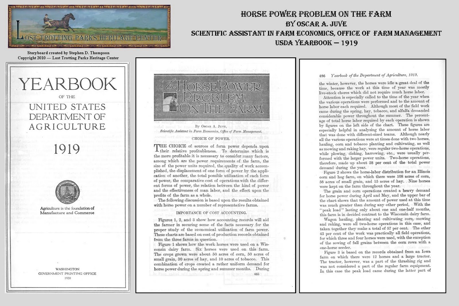 The Lost Trotting Parks Heritage Center Storyboard