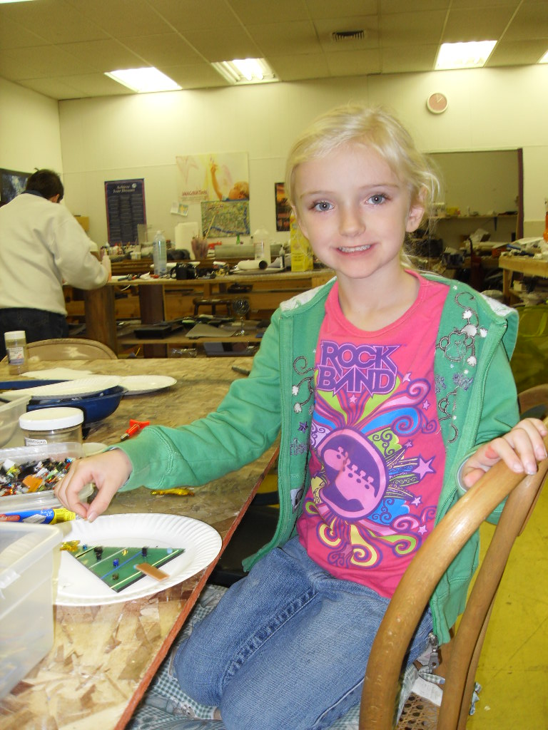 LC Valley Mama Making Fused Glass Christmas Ornaments