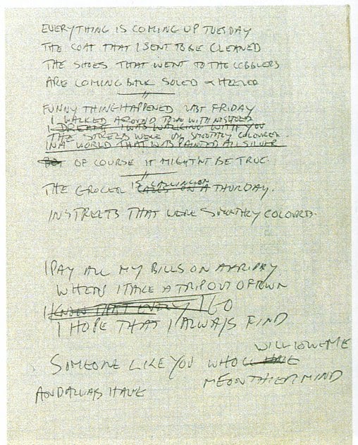 In The Life OfThe Beatles: Tuesday Lyrics