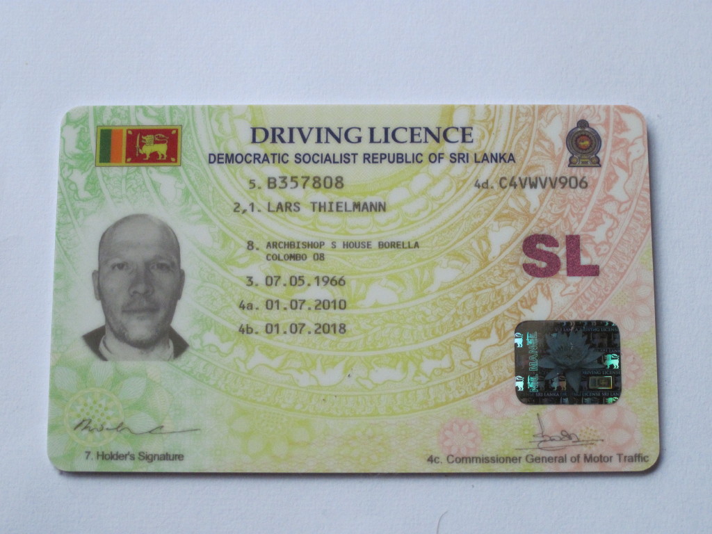 Шри ланка срок действия. Driving License Sri Lanka. Sri Lanka Driver License.