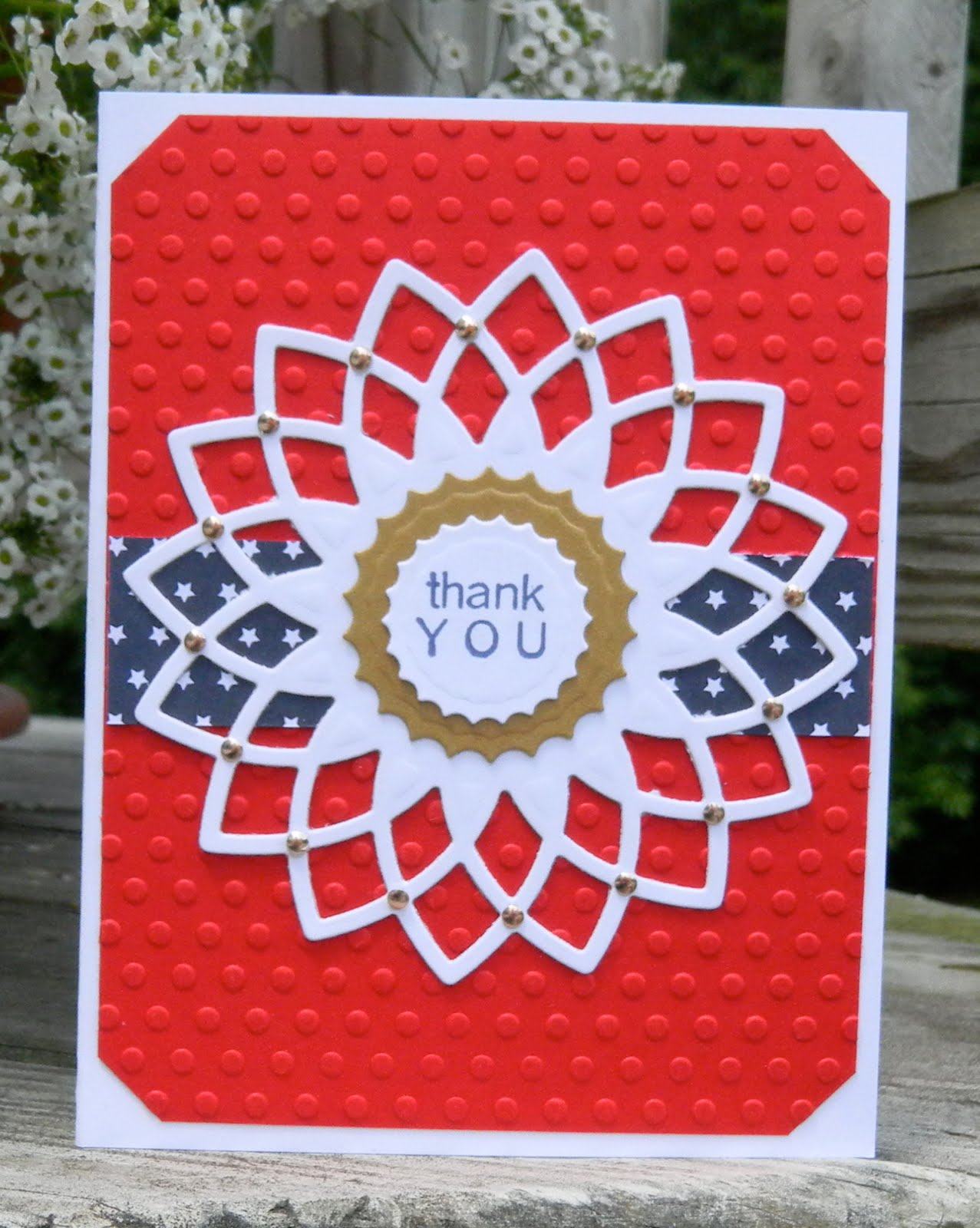 Stamp'n Boomer: Red, White and Blue Thank You