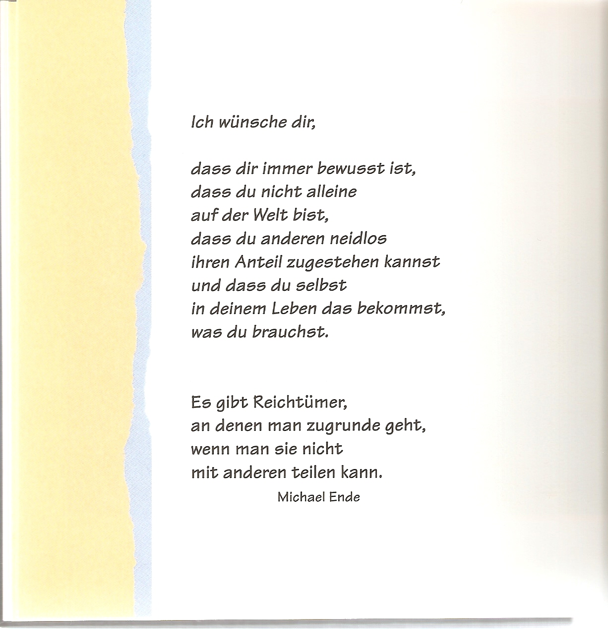 Lernen mit Freunde Buch Was ich dir Wünsche