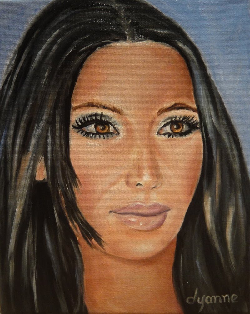 Dyanne Parker ARTIST Kim Kardashian Celebrity Painting by Dyanne Parker