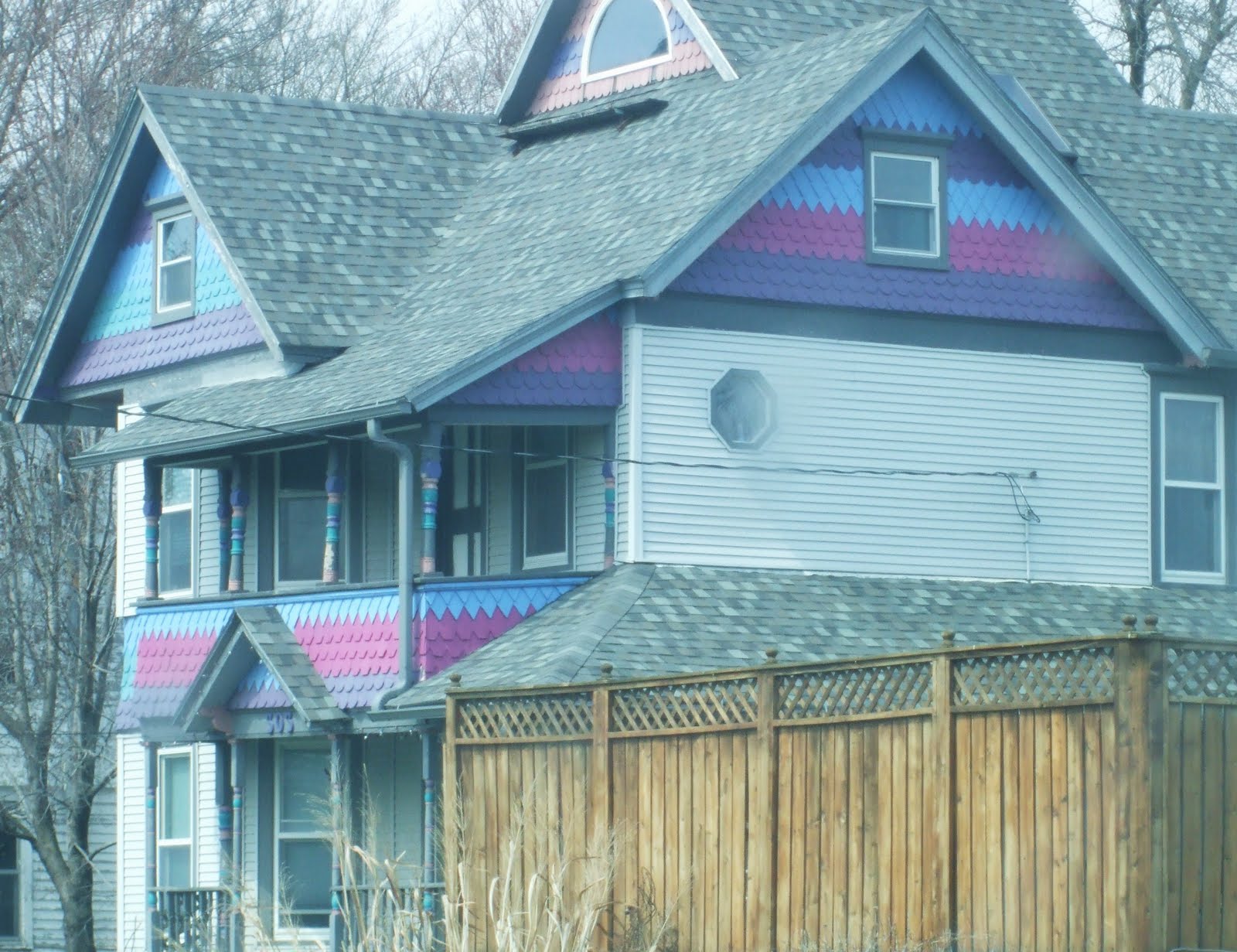 Purple Houses Painted lady Anita, Iowa